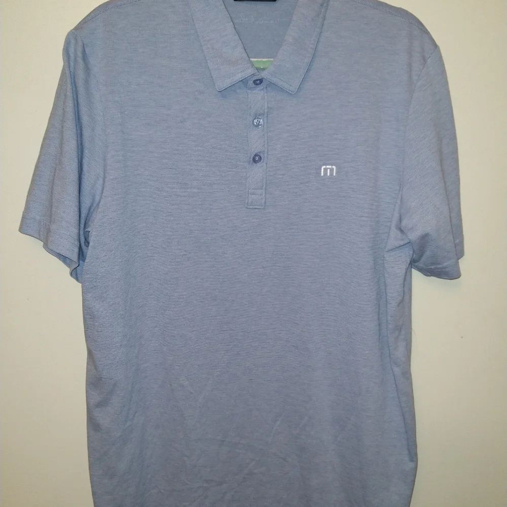 Travis Mathew Short Sleeve Polo Shirt Men's sz Large Conga Logo. - Picture 1 of 8